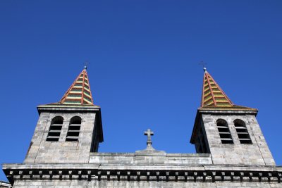Facade & Twin Steeples, Baptistry, Le Puy-en-Velay.