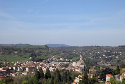 Panorama of Le Puy-en-Velay: from Rocher Aiguilhe.
