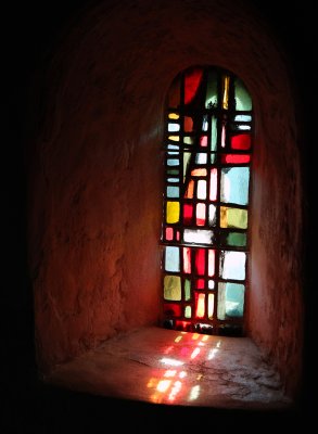 Stained Glass Window, Chapel, St Michel d'Aiguilhe.