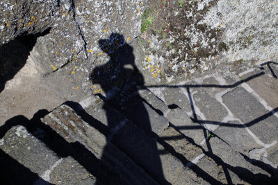 Self Portrait - on the steps up Rocher Aiguilhe.