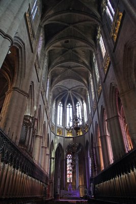 Interior, Notre Dame Cathedral, Rodez.