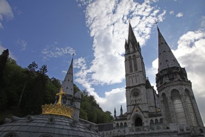 Upper Basilica Entrance, Lourdes.