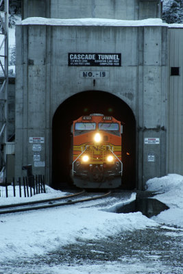 Cascade Tunnel east portal.