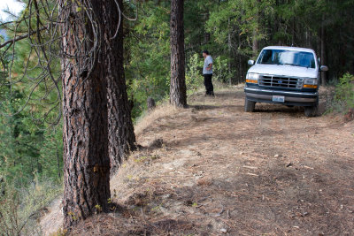 John needed a break.  The wheeling was getting worse the further we traveled.  We finally turned around.