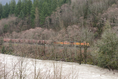 Skykomish River just west from the North/South Fork