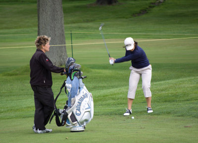 Mindy Kim in the fairway