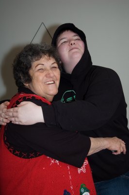 A big hug for Grannie