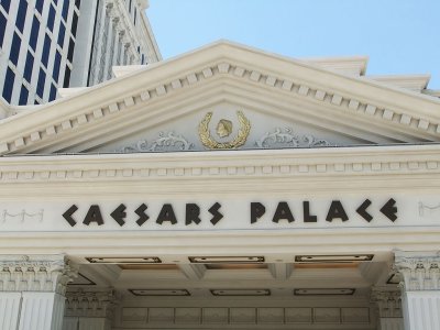 Outside of Caesar's Palace