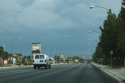 Threatening skies south of Vegas