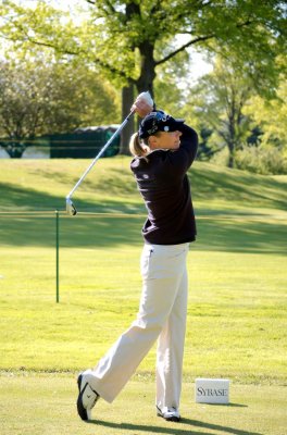 Annika at the 3rd tee