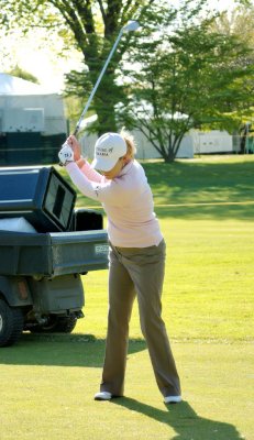 Cristie Kerr at the 3rd tee