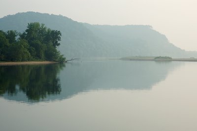 Foggy View of Ferry Bluff