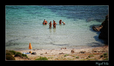 Secret beach in Menorca