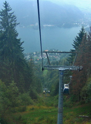 CHAIRLIFT IN THE RAIN