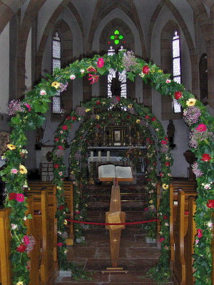 DECORATED FOR HARVEST FESTIVAL