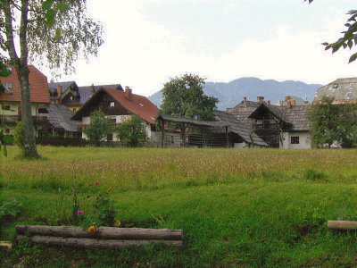 A OLD HAYRACK IN THE MEADOW   577