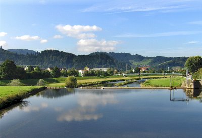 VIEW FROM RIVER BRIDGE