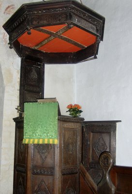 JACOBEAN  WOODEN PULPIT