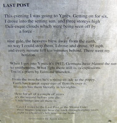 PLAQUE OF A TALE OF THE LAST POST