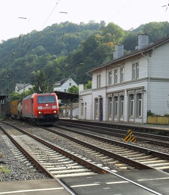 GOODS TRAIN AT STATION