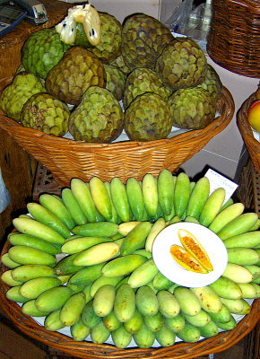 A SILVER BANANAS & CUSTARD APPLES 614