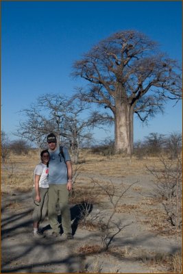 Francis and I in front of one of the biggest Baobab trees we saw during our trip.