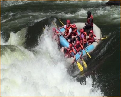 That is us getting in one of the rapids!