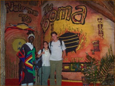 That night we went to a very typical restaurant for a local dinner (I'm holding a certificate cause I ate a rosted worm!)