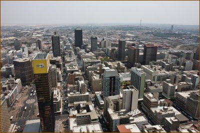 This is a view of Johannesburg from the tallest building of Africa