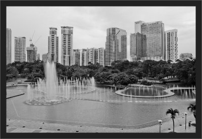 Park in front of Petronas Towers