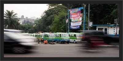 Angkot, the local taxi/bus service