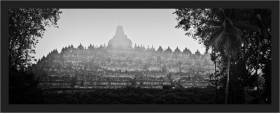 Borobudur in the fog