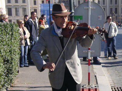 Fiddler in Praha