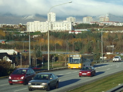 Traffic in Reykjavk
