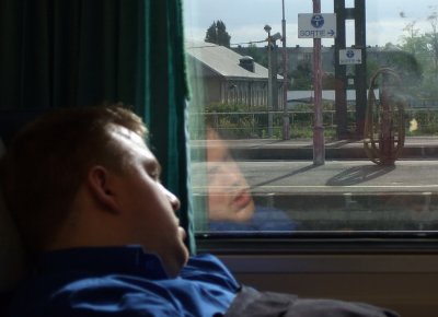 Sleeping in the train