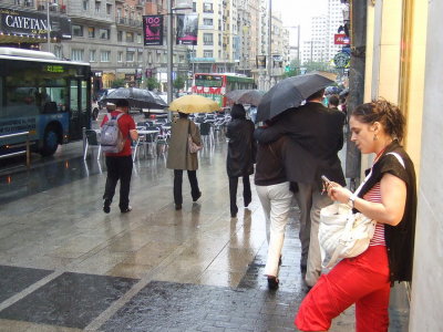 Rain in Madrid