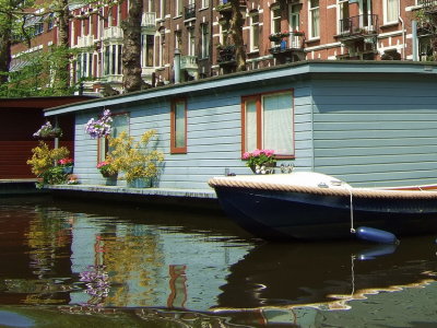 Houseboat in Amsterdam