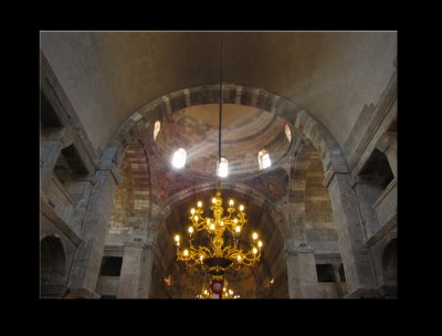 Nef de l'glise Panagia Ekatontapyliani, le ce Paros, Cyclades,  Grce