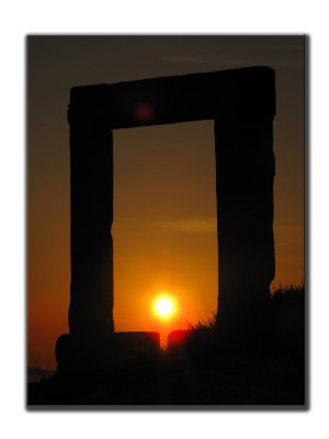 Porte Naxos Coucher Soleil