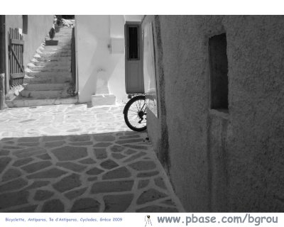 Bicyclette,  Antiparos, Cyclades, Grce