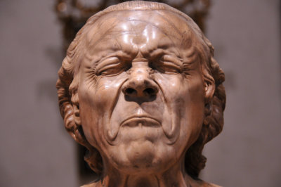 The Vexed Man, 1770s or early 1780s, by Franz Xaver Messerschmidt, German, 1736-1783, alabaster