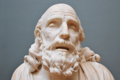 Belisarius, about 1785, by Jean-Baptiste Stouf, French, 1742-1826, marble