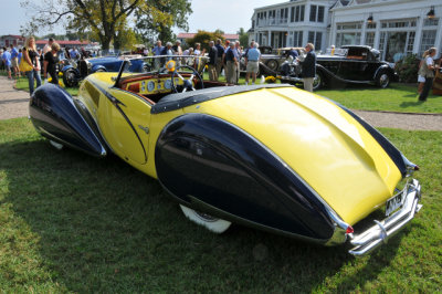 1938 Talbot Lago T150-C Cabriolet by Figoni & Falaschi, J. Willard Marriott, Jr.