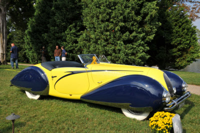 1938 Talbot Lago T150-C Cabriolet by Figoni & Falaschi, J. Willard Marriott, Jr.