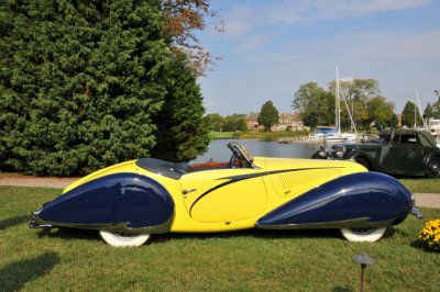 1938 Talbot Lago T150-C Cabriolet by Figoni & Falaschi, J. Willard Marriott, Jr.