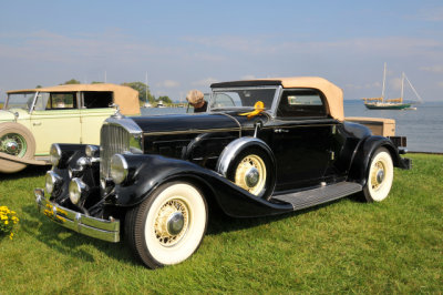 1933 Pierce-Arrow V12 Convertible Coupe by LeBaron, FIVA Award (Best-Preserved Car), David & Stevie Humbert