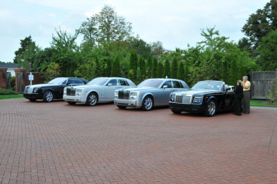 Brand-new cars from Rolls-Royce, the primary sponsor of the event