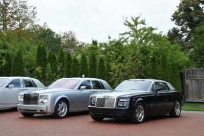 Brand-new cars from Rolls-Royce, the primary sponsor of the event