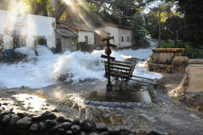 Flood at Universal Studios backlot