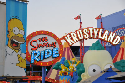Ride inspired by The Simpsons Movie (2007)